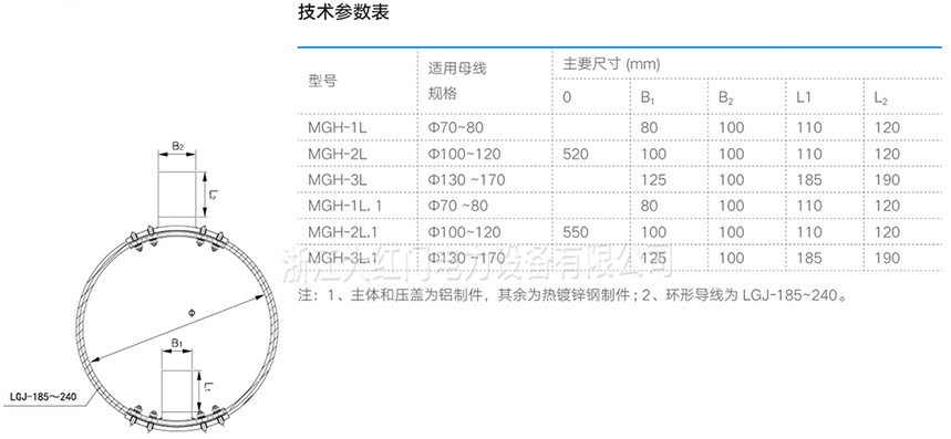 MGH-L型管母線消振環(huán)（螺栓型）