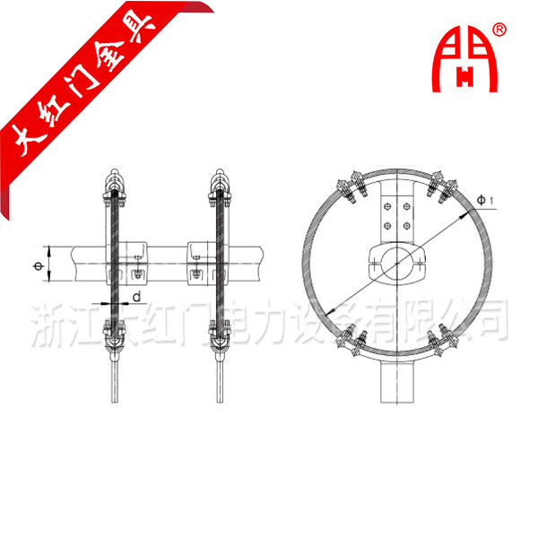 管母線(xiàn)消振環(huán)組裝圖MGTA-1