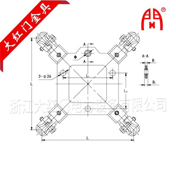 跳線懸垂線夾